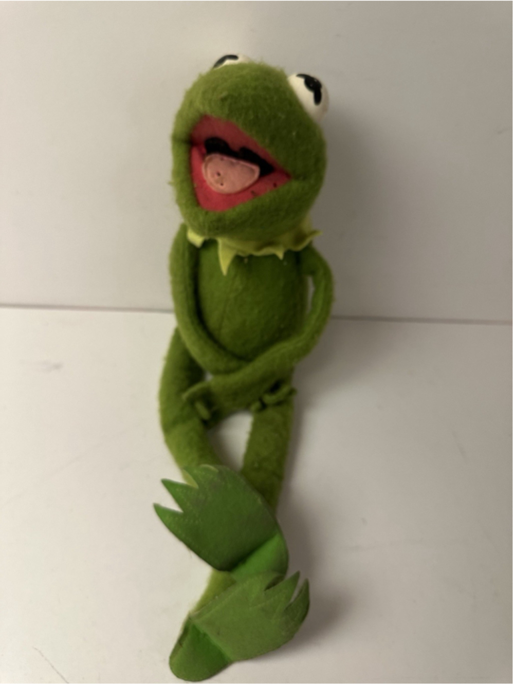 Vintage Fisher Price Kermit The Frog Plush Doll Muppets Jim Henson 18 Inch